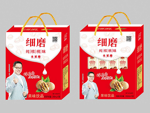 細(xì)磨核桃味無(wú)蔗糖果味飲品禮盒
